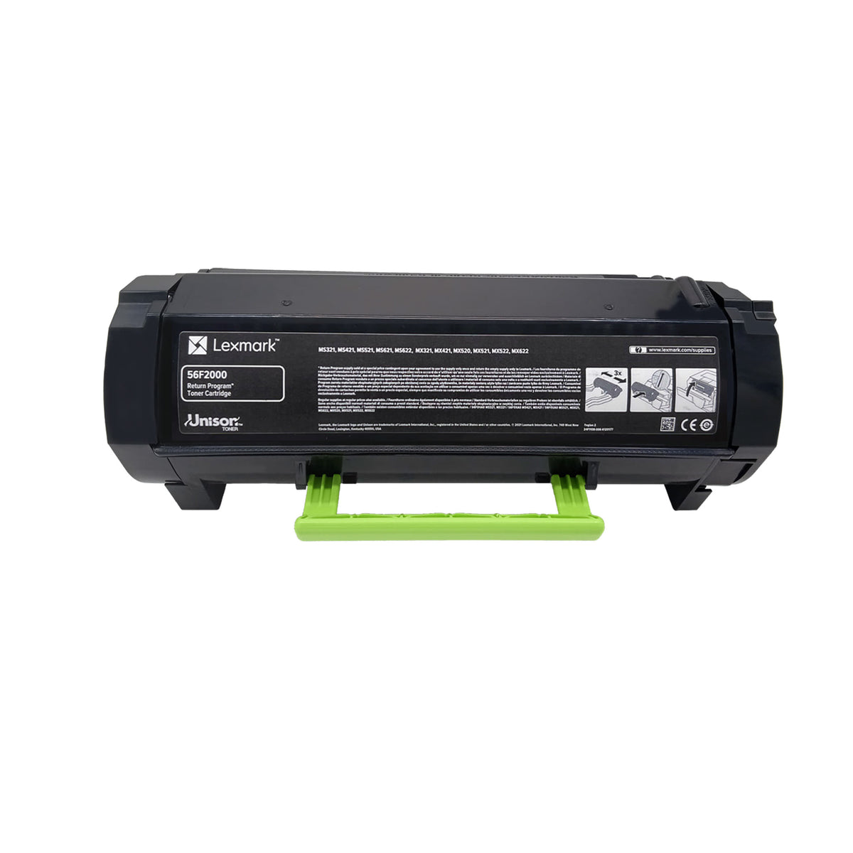 Original Lexmark Toner 56F2000 Farbe: Schwarz ca. 6.000 Seiten für MS + MX 321 | 421 | 521 | 522 | 621 Serie