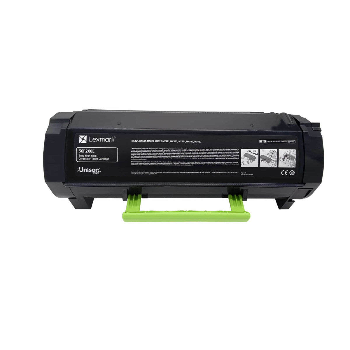 Original Lexmark Toner 56F2X0E Farbe: Schwarz ca. 20.000 Seiten
