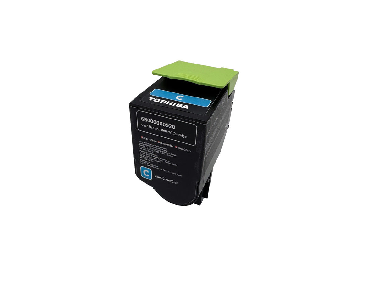 Original Toner Toshiba T-FC338EC-R (6B0000000920) Farbe: Cyan ca. 6.000 Seiten