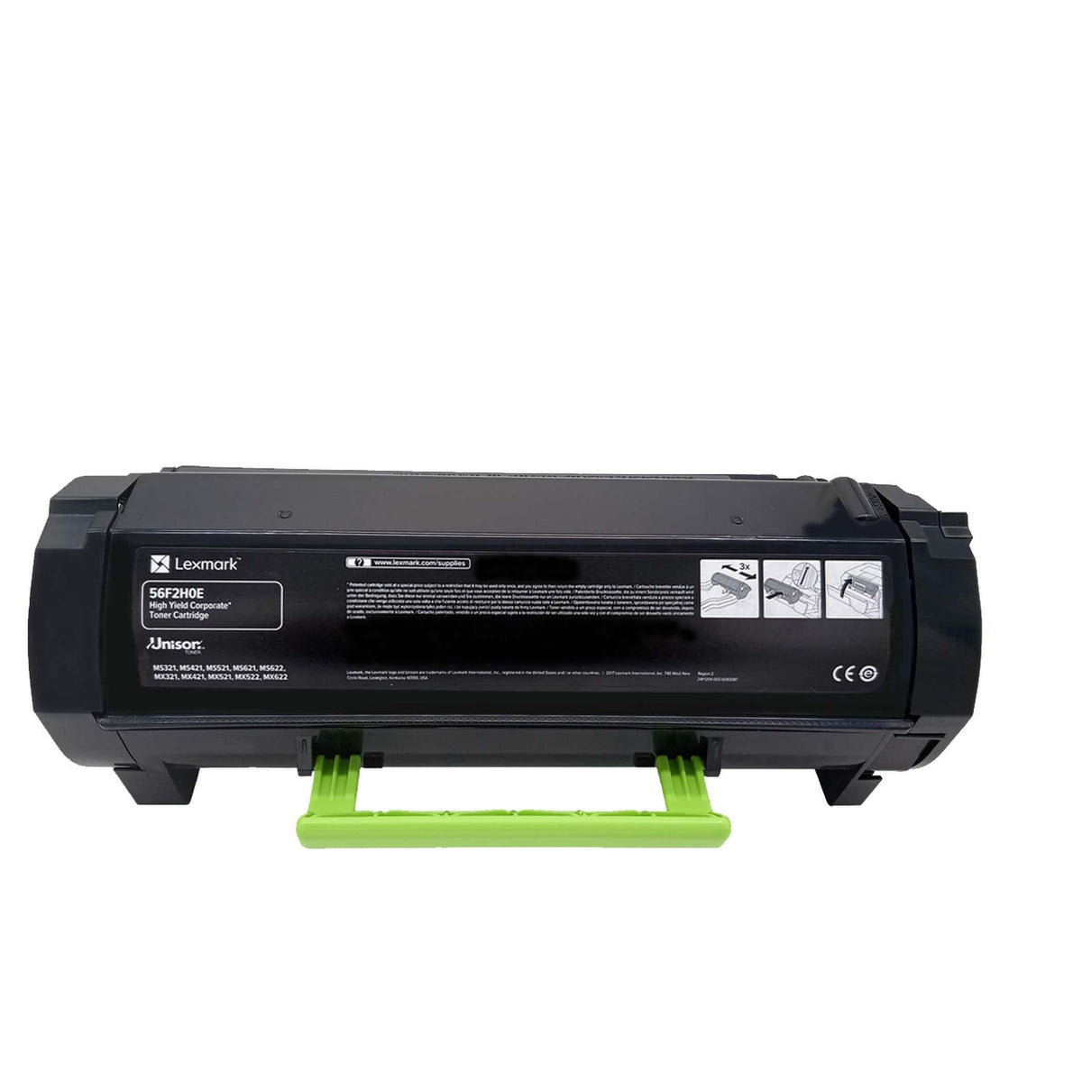 Original Lexmark Toner 56F2H0E Farbe: Schwarz ca. 15.000 Seiten
