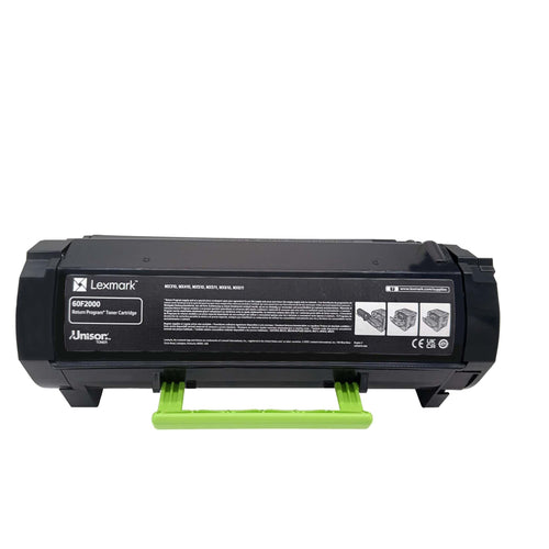 Original Lexmark Toner 60F2000 / 602 Farbe: Black ca. 2.500 Seiten
