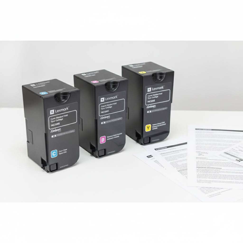 Original Lexmark Colorpack 74C2SM0 | 74C2SY0 | 74C2SC0 Farbe: Magenta | Yellow | Cyan ca. 21.000 Seiten