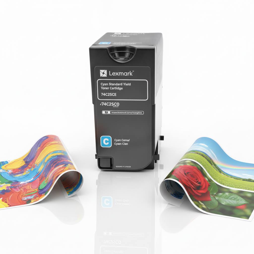 Lexmark Original Toner 74C2SC0 Farbe: Cyan ca. 7.000 Seiten
