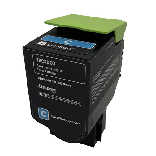 Lexmark Original Toner 78C20CE  Farbe: Cyan ca. 1.400 Seiten