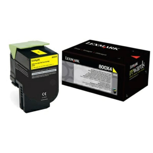 Original Toner Lexmark 80C0X40 / 800X4 Farbe: Yellow ca. 4.000 Seiten