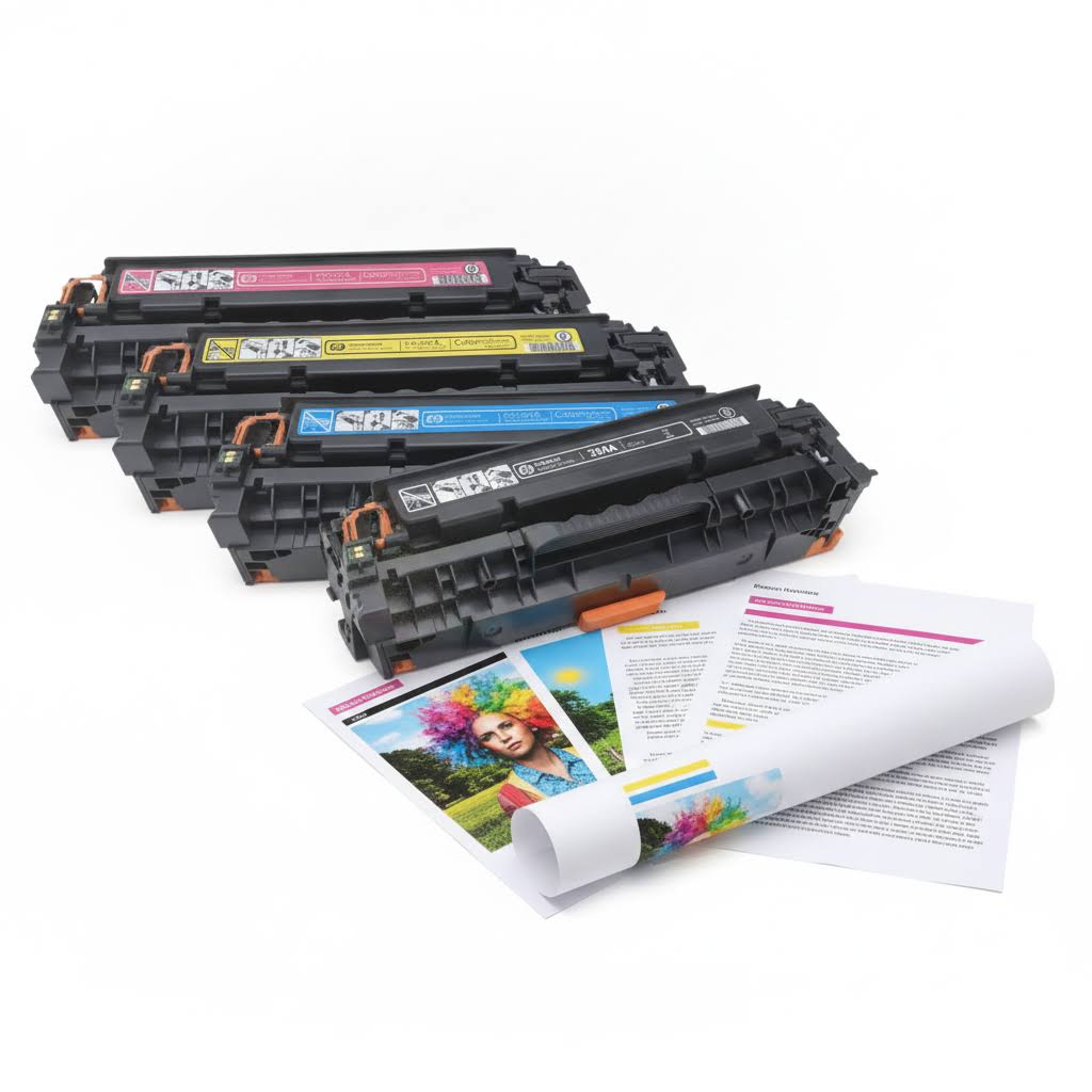 4 x Original HP Toner Multipack (CC530A CC531A CC532A CC533A)