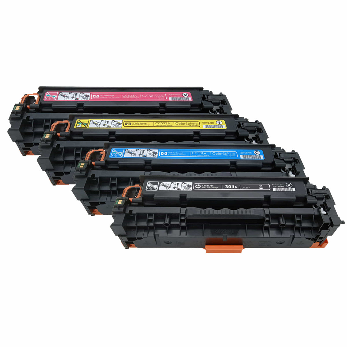 4 x Original HP Toner Multipack (CC530A CC531A CC532A CC533A)