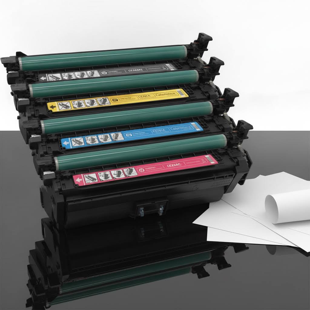 Original HP Multipack CE260X | CE263A | CE262A | CE261A Farbe: Schwarz | Magenta | Yellow | Cyan ca. 60.000 Seiten