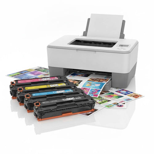 Original HP Multipack CE320A | CE323A | CE322A | CE321A Farbe: Schwarz | Magenta | Yellow | Cyan ca. 5.900 Seiten