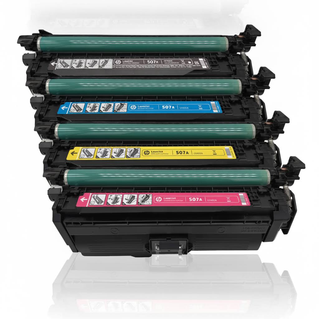 Original HP Multipack 507X | 507A (CE400X | CE403A | CE402A | CE401A) Farbe: Schwarz | Magenta | Yellow | Cyan ca. 29.000 Seiten