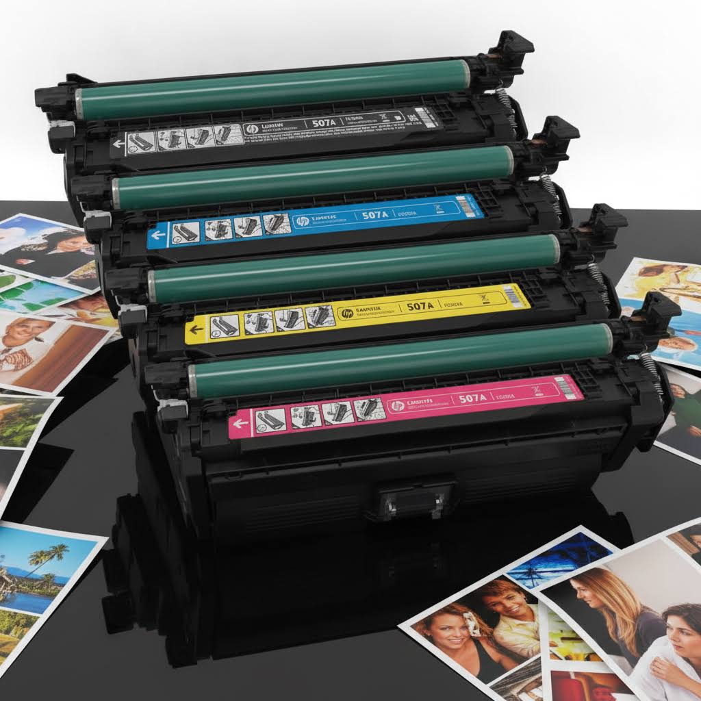 Original HP Multipack 507X | 507A (CE400X | CE403A | CE402A | CE401A) Farbe: Schwarz | Magenta | Yellow | Cyan ca. 29.000 Seiten