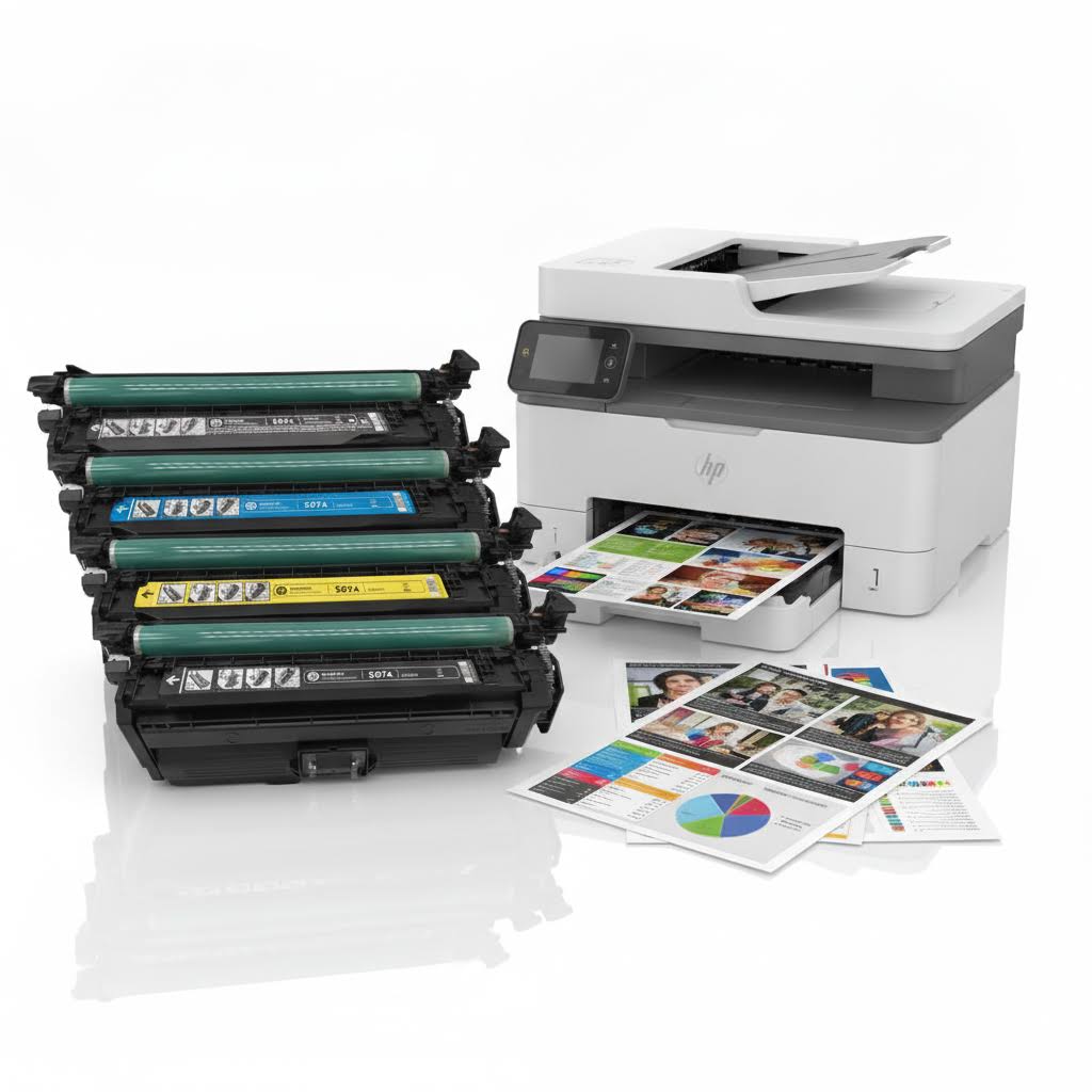 Original HP Multipack 507X | 507A (CE400X | CE403A | CE402A | CE401A) Farbe: Schwarz | Magenta | Yellow | Cyan ca. 29.000 Seiten