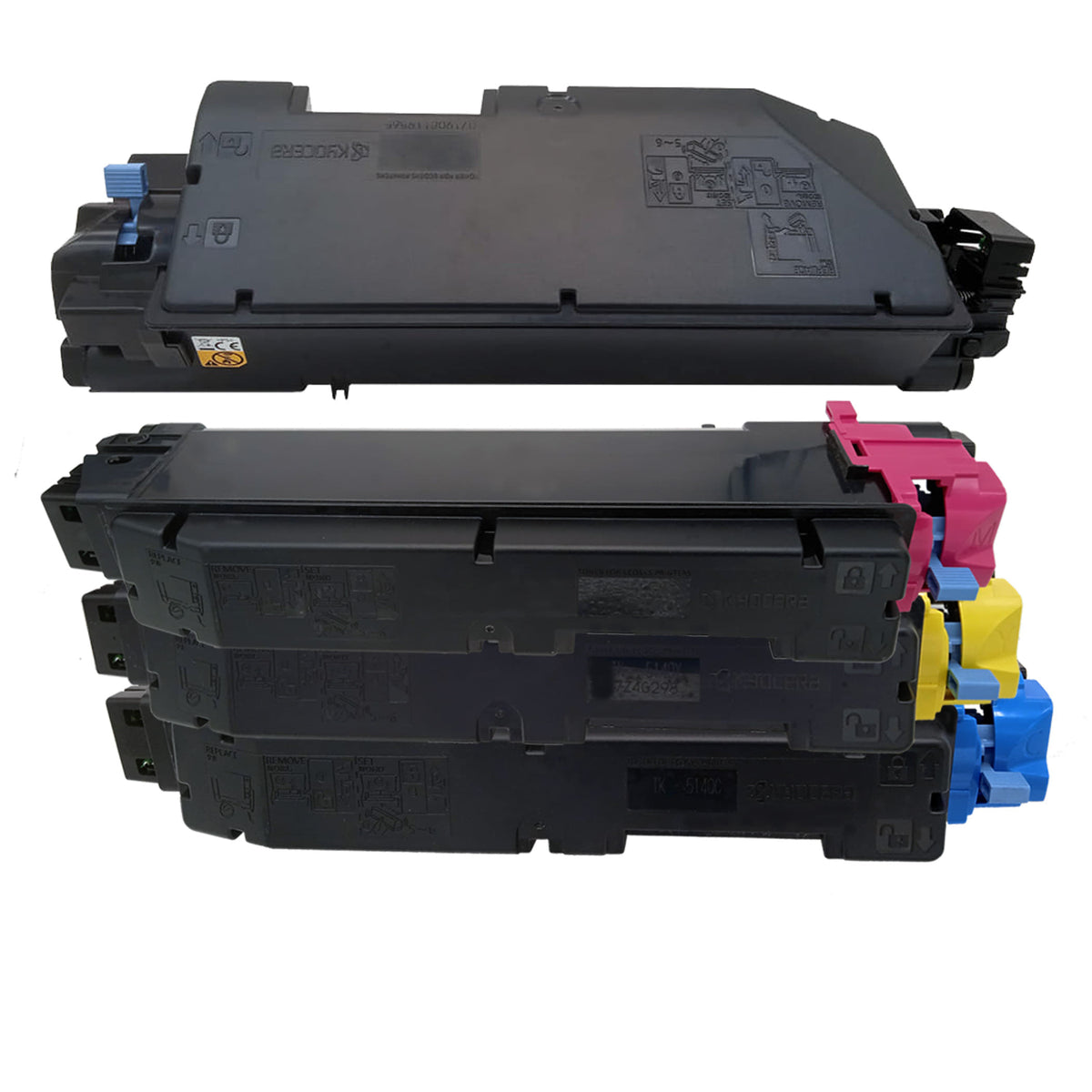 Original KYOCERA Multipack TK-5140K | TK-5140M | TK-5140Y | TK-5140C Farbe: Schwarz | Magenta | Yellow | Cyan ca. 22.000 Seiten